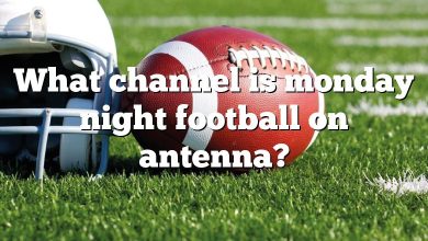 What channel is monday night football on antenna?