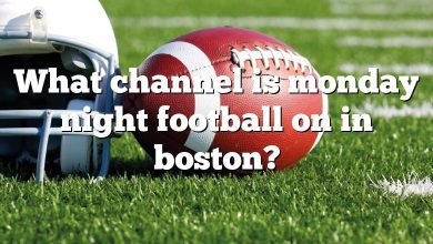 What channel is monday night football on in boston?