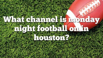 What channel is monday night football on in houston?