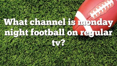 What channel is monday night football on regular tv?
