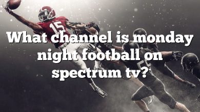 What channel is monday night football on spectrum tv?