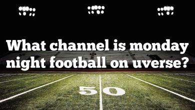 What channel is monday night football on uverse?
