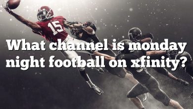 What channel is monday night football on xfinity?