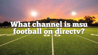 What channel is msu football on directv?