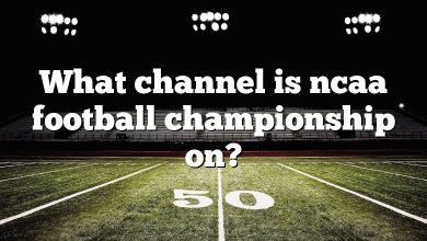 What channel is ncaa football championship on?