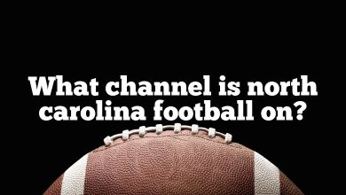 What channel is north carolina football on?