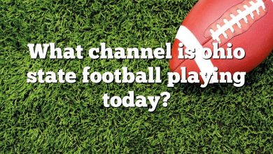 What channel is ohio state football playing today?