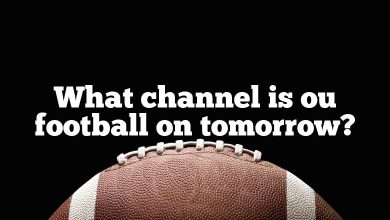 What channel is ou football on tomorrow?