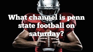 What channel is penn state football on saturday?