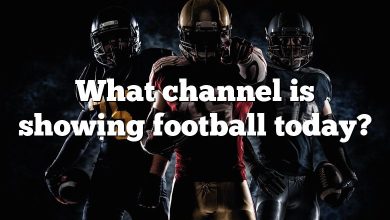 What channel is showing football today?