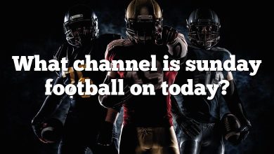 What channel is sunday football on today?