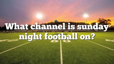 What channel is sunday night football on?