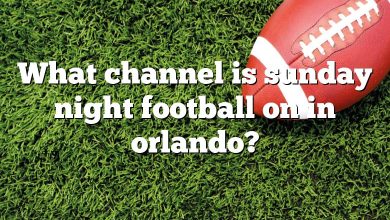 What channel is sunday night football on in orlando?