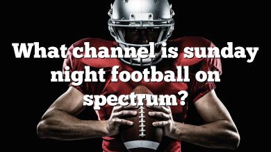 What channel is sunday night football on spectrum?