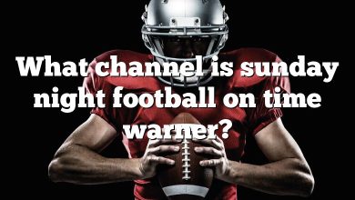 What channel is sunday night football on time warner?
