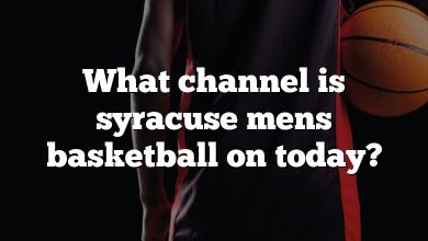 What channel is syracuse mens basketball on today?