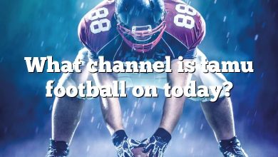 What channel is tamu football on today?