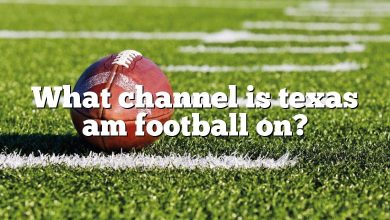 What channel is texas am football on?