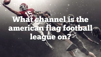 What channel is the american flag football league on?
