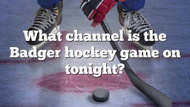 What channel is the Badger hockey game on tonight?
