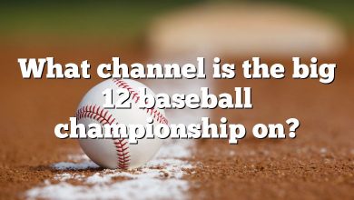 What channel is the big 12 baseball championship on?