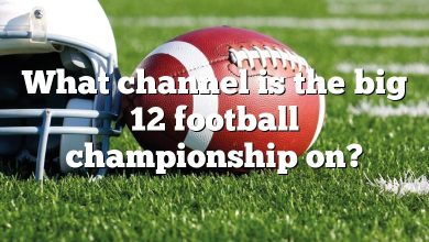 What channel is the big 12 football championship on?