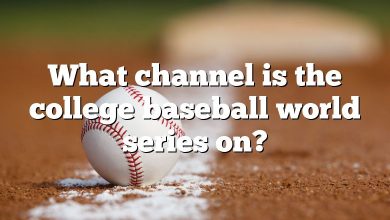 What channel is the college baseball world series on?