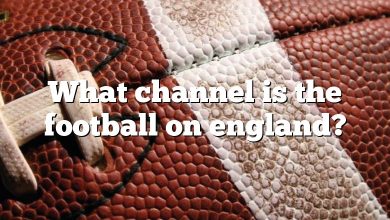 What channel is the football on england?