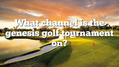 What channel is the genesis golf tournament on?