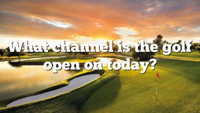 What channel is the golf open on today?