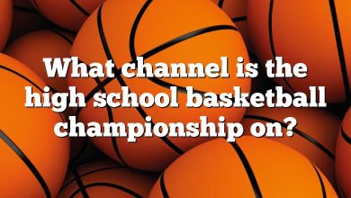 What channel is the high school basketball championship on?