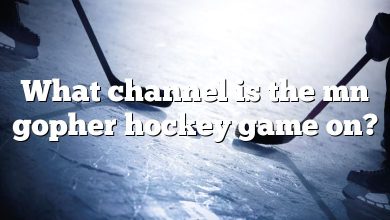 What channel is the mn gopher hockey game on?
