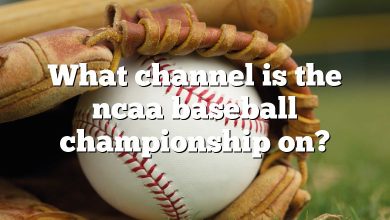 What channel is the ncaa baseball championship on?