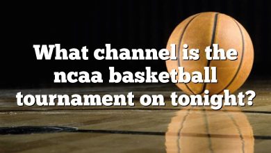 What channel is the ncaa basketball tournament on tonight?