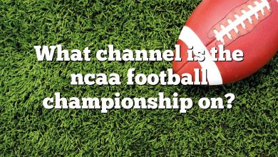 What channel is the ncaa football championship on?