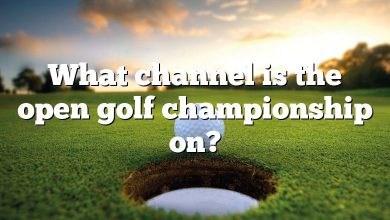 What channel is the open golf championship on?