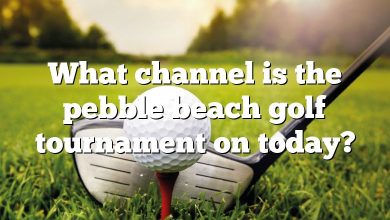 What channel is the pebble beach golf tournament on today?