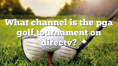 What channel is the pga golf tournament on directv?