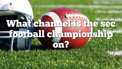 What channel is the sec football championship on?