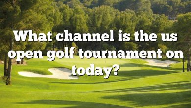 What channel is the us open golf tournament on today?