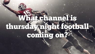 What channel is thursday night football coming on?