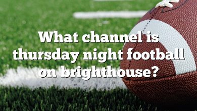 What channel is thursday night football on brighthouse?