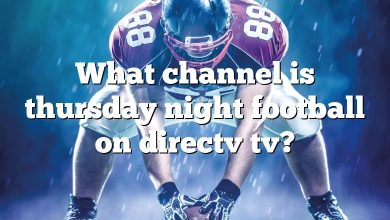 What channel is thursday night football on directv tv?