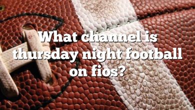 What channel is thursday night football on fios?