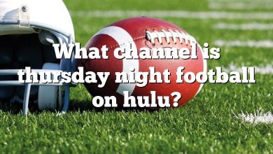 What channel is thursday night football on hulu?
