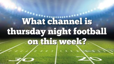 What channel is thursday night football on this week?