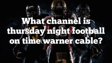 What channel is thursday night football on time warner cable?