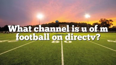 What channel is u of m football on directv?