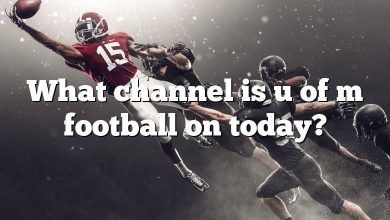 What channel is u of m football on today?