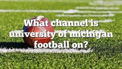 What channel is university of michigan football on?